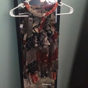 Beautiful ruffled front top